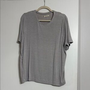 Madewell Light Gray/beige woman’s  Short Sleeve Tee